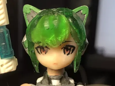 Anime mecha girl  3D print model