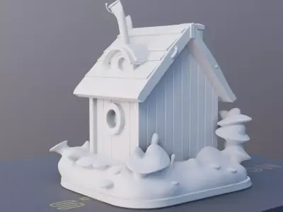 Cottage Haven 3D Printable Small House Model 3D print model