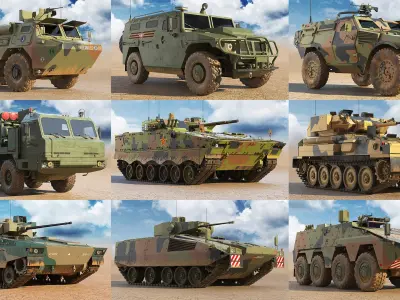  Tracked And Wheeled Military 9 in 1 