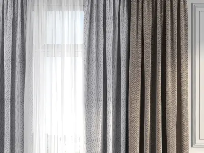 Curtain Set 220 3D model
