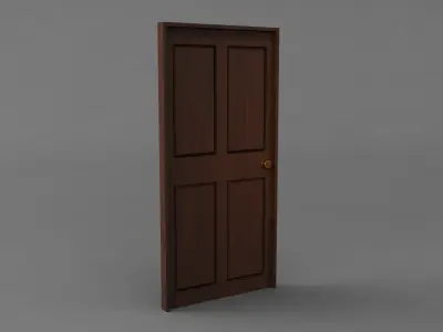 Simple Classic Door 3D model