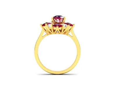 Solitaire Engagement Wedding Diamond Ring 3D print model order