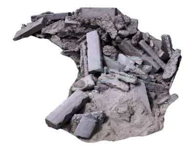 Construction garbage spscan 5 Low-poly 3D model