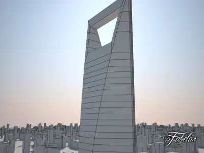 Buildin 28 Shangai WFC Low-poly 3D model