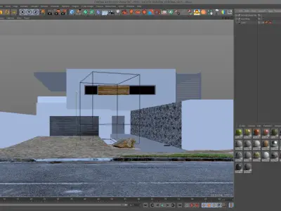 Corona - C4D scene files - House Banton - Modern Minimalist Home 3D model