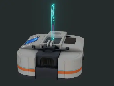Sci-Fi Control Panel  - Game Ready - PBR Low-poly 3D model purchase