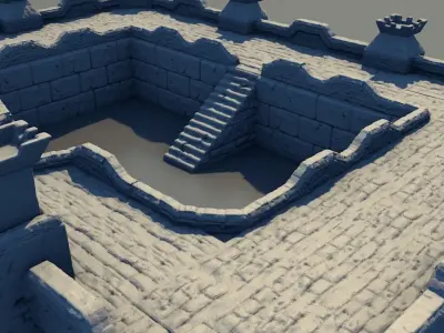 LEGENDARY CASTLE for 3Dprint 3D print model