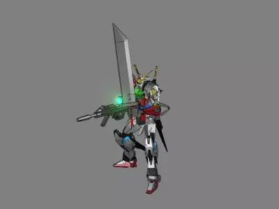 Attacker Gundam 8 3D model