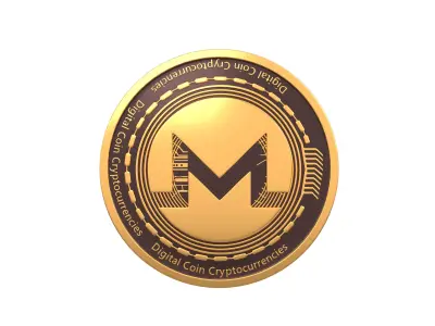 Monero Coin v2 001 3D model