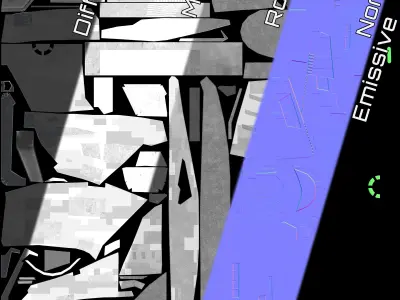 Star Trek Snakehead-Class Starship Low-poly 3D model