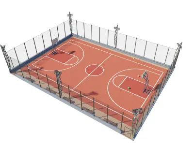 stadium-tennis football Basketball 3D model