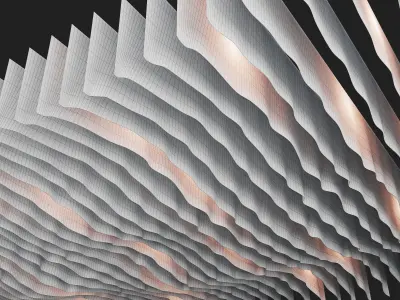 Fabric suspended ceiling 4 3D model