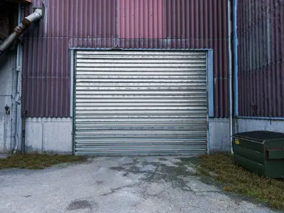 urban garage - BLENDER SCENE Low-poly 3D model