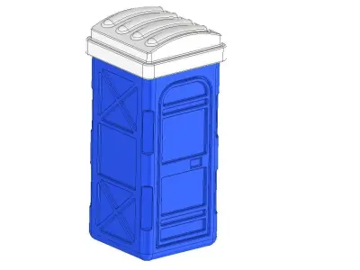 Toilet toothbrush 3D print model