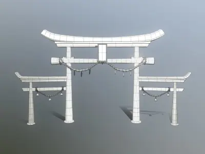 Japan Big Torii Free 3D model