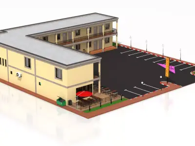 Motel 3D model