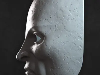 Necromonger single face mask 3D print model