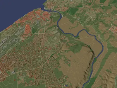 Rabat Morocco - city and urban 3D model