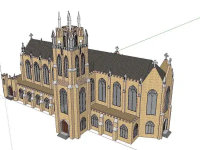Architecture-Religion-God-Culture-Temple-099 church 3D model