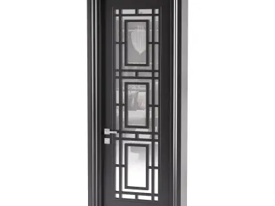 Modern entrance door 11 3D model
