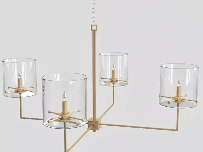 Bolthole Chandelier 3D model