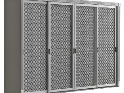 Wardrobe 3d model ikea sliding doors 3D model