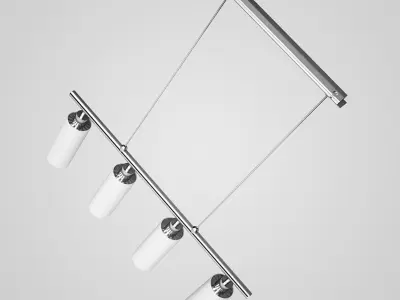 Four-bulb Ceiling Lamp 11 3D model