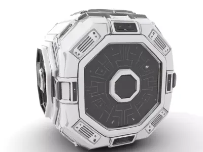 SciFi Power Core model pack Low-poly 3D model