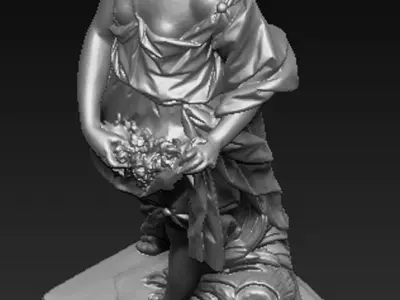 Flore Sculpture   3D model 3D print model