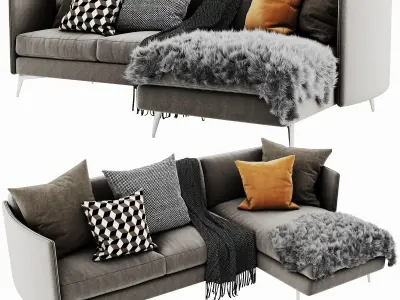 BoConcept Osaka 6 Chaise Lounge 3D model