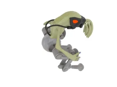  Oddworld Mech Slig  Low-poly 3D model