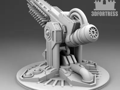 The Martian Cannon 3D print model