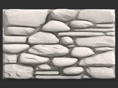 Medieval Stone Wall Construction 3D print model purchase