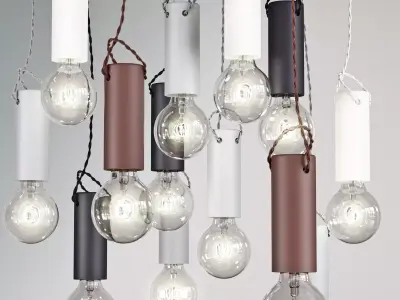 Tied Pendant Light 3D model