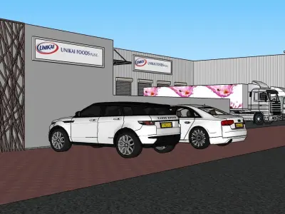 Modern Apartment Building A83 3D model