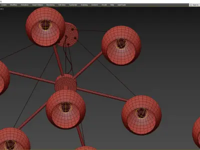 Queen chandelier 3D model