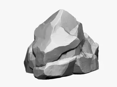 3D Mountain rock Zbrush sculpt 3D model