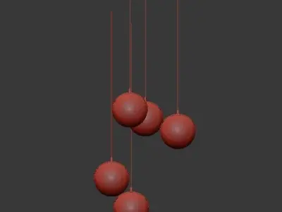 Chandelier RIO MULTI ARM 3D model