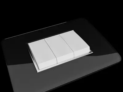 Curved Switch Board 3D model