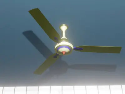 Roof Fan Low-poly 3D model