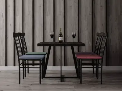 Dining Table - Home Furniture 04 3D model