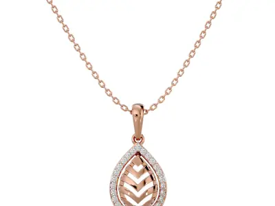 Light Minimalist Diamond Ring Earrings Pendant Set 3D print model