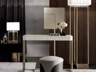 Diogene Modern Floor and Table Lamp Set 3D Model 3D model