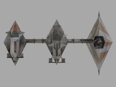 Nightsister Speeder - Star Wars Low-poly 3D model