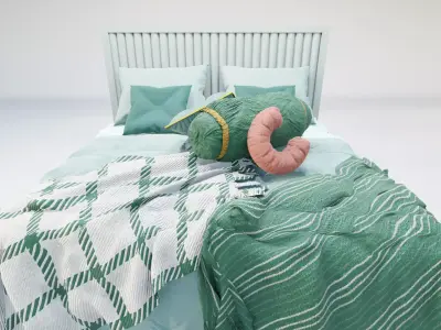 Audrey Shahenshah Bed 3D model
