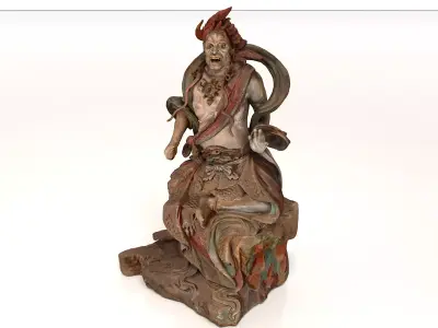 Deity Statue Sculpture02 3D model