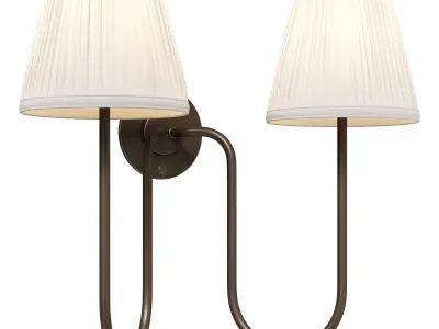 Urban Electric Double Sconce Belle Meade 3D model