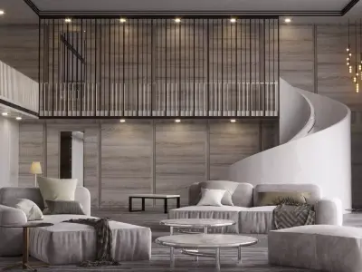 Interior Living Room Scene 2 3D model