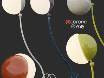 LOCUS SOLUS FLOOR LAMP 3D model