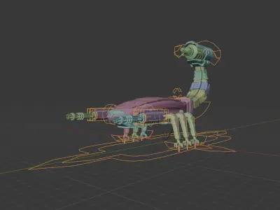 Scorpio War machine  3D model